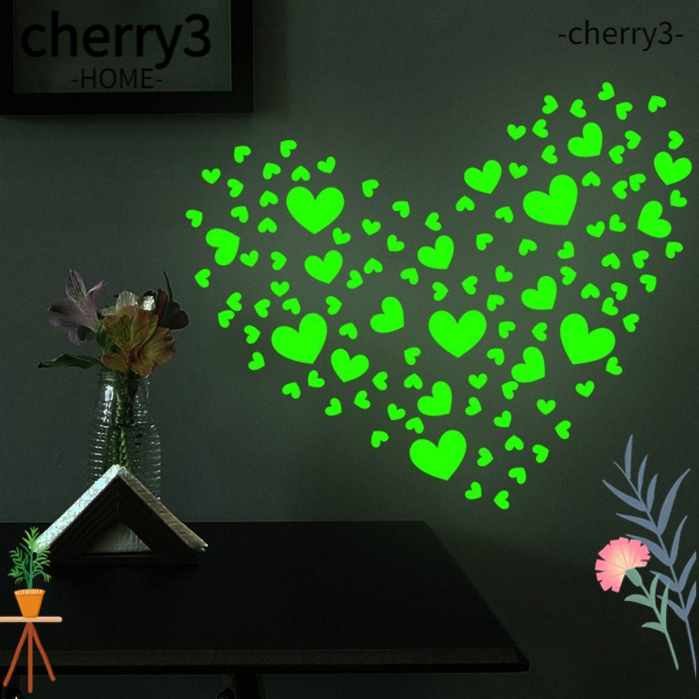 cherry3-สติกเกอร์-pvc-เรืองแสงในที่มืด-รูปหัวใจ-กันน้ํา-ลอกออกได้-สําหรับติดตกแต่งห้องรับประทานอาหาร-ห้องนอน-ของขวัญวันเกิด