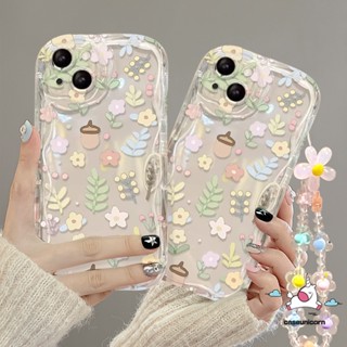 เคสโทรศัพท์มือถือแบบนิ่ม ลายดอกไม้ 3D ขอบโค้ง พร้อมสายคล้องมือ สําหรับ Redmi 12C 10C 12 A1 A2 9 10 9C NFC 9A 10A 9T Redmi Note 11s 10s 11 8 9 12 10 Pro Mi 11 12 Lite Poco M3 การ์ดเลเซอร์