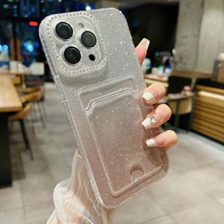 เคสโทรศัพท์มือถือ ป้องกันกล้อง พร้อมช่องใส่บัตร สําหรับ iPhone 13 Pro max 14 14 Pro 14 promax 14 plus 12 11 Pro max