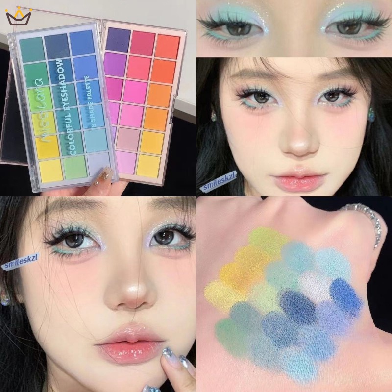 Miss Lara พาเลทอายแชโดว์ 18 สี เนื้อแมตต์ ติดทนนาน สไตล์ยุโรป และ ...