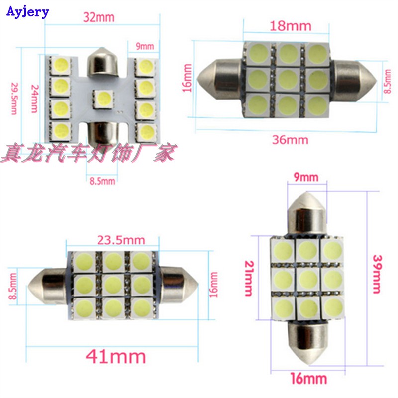 จํานวนมาก-ราคาเยี่ยม-หลอดไฟอ่านหนังสือ-led-t10-สองหัว-สําหรับติดตกแต่งภายในรถยนต์