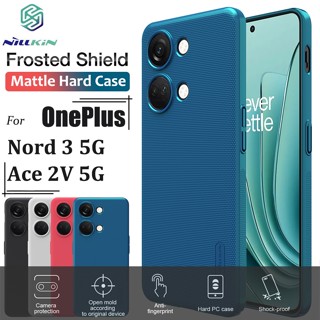 Nillkin เคสโทรศัพท์มือถือ PC แข็ง กันกระแทก สีดํา สีฟ้า หรูหรา สําหรับ OnePlus Nord 3 5G Ace 2V 5G