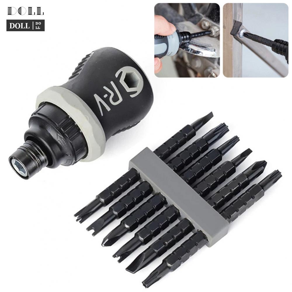 ⭐24H SHIPING ⭐Ratchet Screwdriver Press Type Rotate Forward And Reverse ...