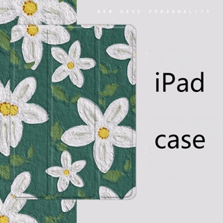 เคส ลายภาพวาดสีน้ํามัน รูปดอกไม้ สําหรับ iPad mini 6 air 4 5 iPad 10.2 gen 7 8 9 10.9 gen10 pro11 2022 iPad air1 2 gen5 6