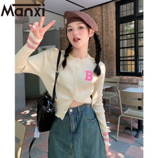 Manxi เสื้อครอป เสื้อแฟชั่นผู้หญิง สีพื้น สําหรับผู้หญิง ใส่ไปคลับ ปาร์ตี้ 2023 NEW  A21K0FS