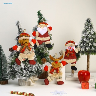 Me.b จี้ตุ๊กตาซานตาคลอส สโนว์แมน กวาง คริสต์มาส น่ารัก สําหรับตกแต่งต้นคริสต์มาส