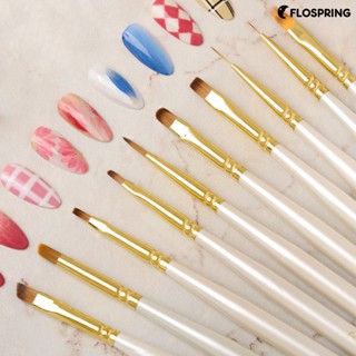 Flospring แปรงปากกาเพ้นท์เล็บ อเนกประสงค์ ใช้ง่าย สําหรับตกแต่งเล็บเจล