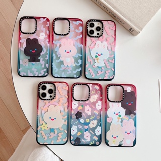 เคสโทรศัพท์มือถืออะคริลิค PC กันกระแทก ลายกระต่ายน่ารัก สําหรับ Iphone 13 12 14 Pro Max 14