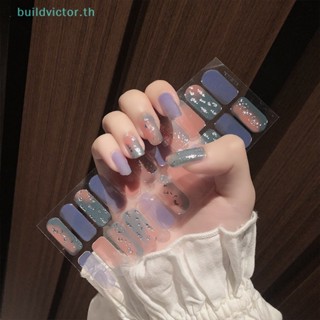 Buildvictor สติกเกอร์เพชร หลายสไตล์ แฟชั่น สําหรับตกแต่งเล็บ DIY