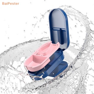 [BaiPester] 2 In 1 กล่องเก็บยา แบ่งเม็ดยา ขนาดเล็ก สําหรับดูแลสุขภาพ