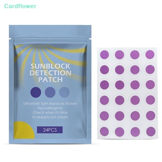 &lt;Cardflower&gt; แผ่นสติกเกอร์ทดสอบเอฟเฟค ป้องกันรังสียูวี 24 ชิ้น