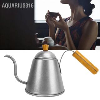 Aquarius316 1000ml สแตนเลสเทกาต้มน้ำกาแฟขนาดใหญ่คอห่านน้ำหยดกาต้มน้ำสำหรับ Office Cafe Camping