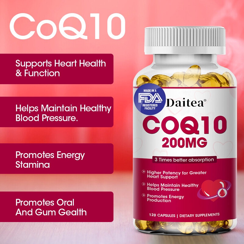 ภาพสินค้าHeart Health CoQ10 200mg 60/120 Capsules โคคิวเทน บำรุงหัวใจ ต่อต้านสารอนุมูลอิสระ เพิ่มภูมิคุ้มกัน และ การเผาผลาญพลังงา จากร้าน sourcehappiness บน Shopee ภาพที่ 3