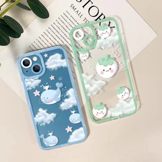 เคสโทรศัพท์มือถือแบบนิ่ม ใส กันกระแทก ลายก้อนเมฆ สําหรับ case samsung Galaxy A24 A14 A33 A73 A34 A54 A70 A22 Note 9 10 Plus 20 S9 S10 S23 S20 FE S21 S22 Ultra