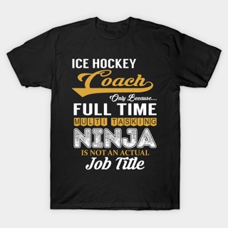 Ice Hockey Coach Multi Tasking Ninja T-Shirt All-Match Personality Short Sleeve Comfortable_02