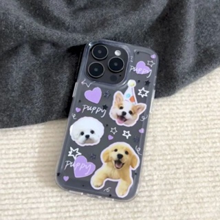 ✅เคสโทรศัพท์มือถือ ลายลูกสุนัขน่ารัก สําหรับ Iphone 11 XS14pro 8p 7pi 1213 TZ7S