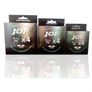 สายพีอี สายตกปลาPE JOF x4 ขนาด100 เมตร  สายสีมัลติคัลเลอร์