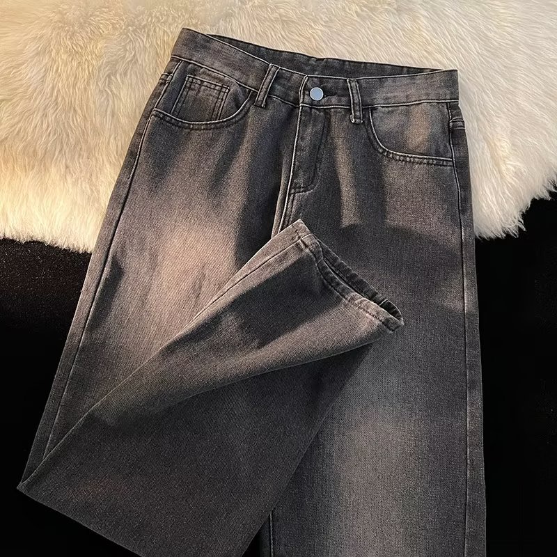 asrv-กางเกงยีนส์ชาย-เทรนด์ใหม่ของกางเกงยีนส์เอวกลางสไตล์ขี้เกียจในแฟชั่นวัยรุ่นสไตล์ฮาราจูกุ