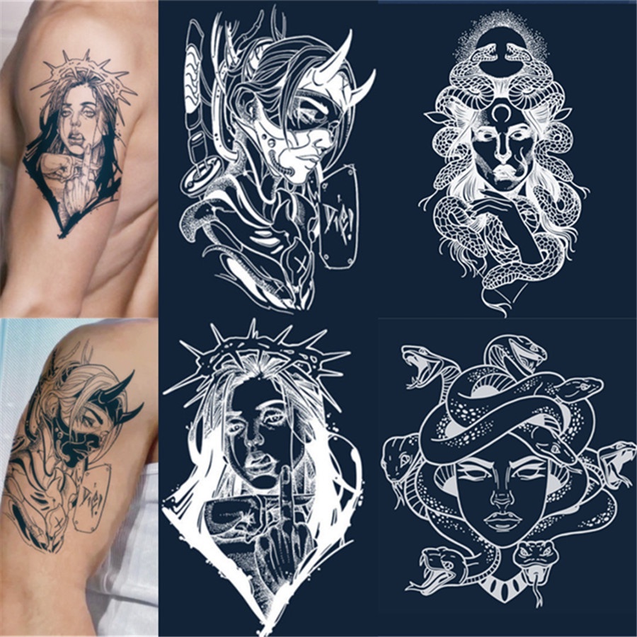 magic-tattoo-สติกเกอร์รอยสักชั่วคราว-ลายงู-กันน้ํา-ติดทนนาน-15-วัน