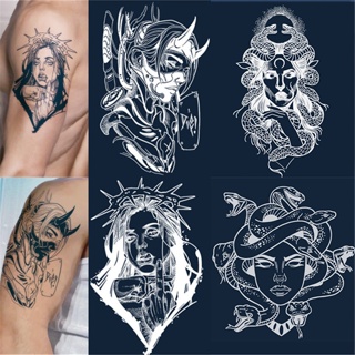 【Magic Tattoo】สติกเกอร์รอยสักชั่วคราว ลายงู กันน้ํา ติดทนนาน 15 วัน