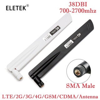 เสาอากาศเชื่อมต่อตัวผู้ 4G LTE 38DBI SMA 700-2700mhz สําหรับโมเด็มเราเตอร์ GSM CDMA 3G 4G 1-5 ชิ้น