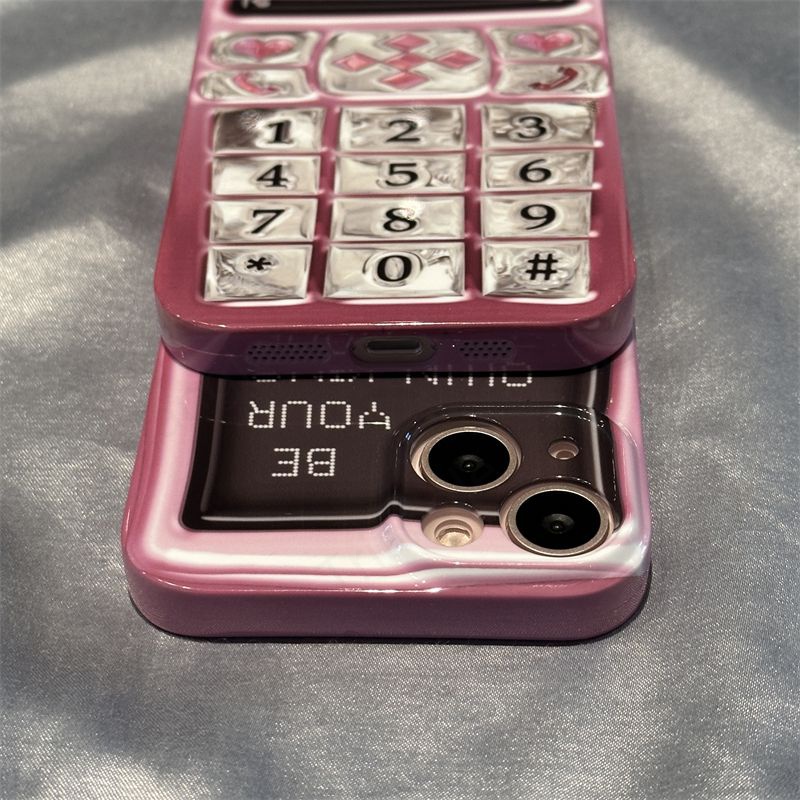 เคสโทรศัพท์มือถือแบบแข็ง-กันกระแทก-กันฝุ่น-ลายเด็กผู้หญิง-สีชมพู-สําหรับ-iphone-14pro-max-13-12-11-13-14promax-12-11