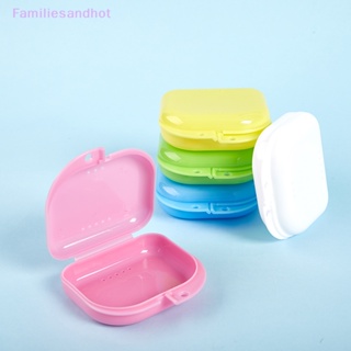 Familiesandhot&gt; ฟันปลอม อาบน้ํา กล่องออแกไนเซอร์ กล่องเก็บฟันปลอม ทําความสะอาดฟัน เคสอย่างดี