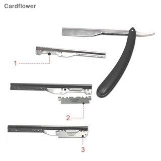 &lt;Cardflower&gt; ที่เก็บใบมีดโกนหนวด แบบพกพา พับได้ สีดํา
