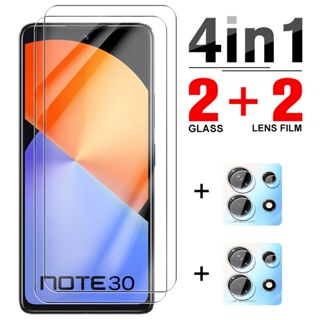 ฟิล์มกระจกนิรภัยกันรอยหน้าจอ 4in1 สําหรับ Infinix Note 30 Pro 30Pro Note30 Infinix Hot 30i 30 i Hot30i