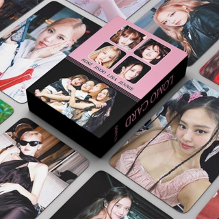 โปสการ์ดอัลบั้มรูปภาพ Black-Pink WORLD TOUR สีดํา สีชมพู จํานวน 55 ชิ้น ต่อกล่อง
