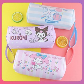 Creative Sanrio Pen Case Single Layer PU Pencil Case Large Capacity Student Stationery Bag Pencil Bag Storage Bag For Children Gift Home Decoration [COD]