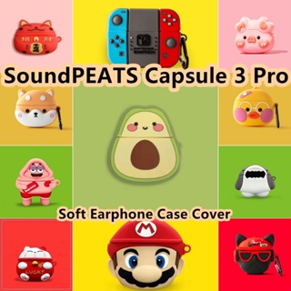 【คุณภาพสูง】เคสหูฟัง แบบนิ่ม ลายการ์ตูนอนิเมะ สําหรับ Soundpeats Capsule 3 Pro 3 Pro