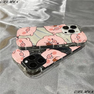 PLUS เคสมือถือแอปเปิ้ล xrsins111312โปร่งใส7น่ารัก8/กลุ่ม // เคสนิ่มหมู iphone14promax 9il3