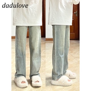 DaDulove💕 New American Ins High Street Retro Jeans Womens Niche High-waisted Straight-leg Pants Large Size Trousers