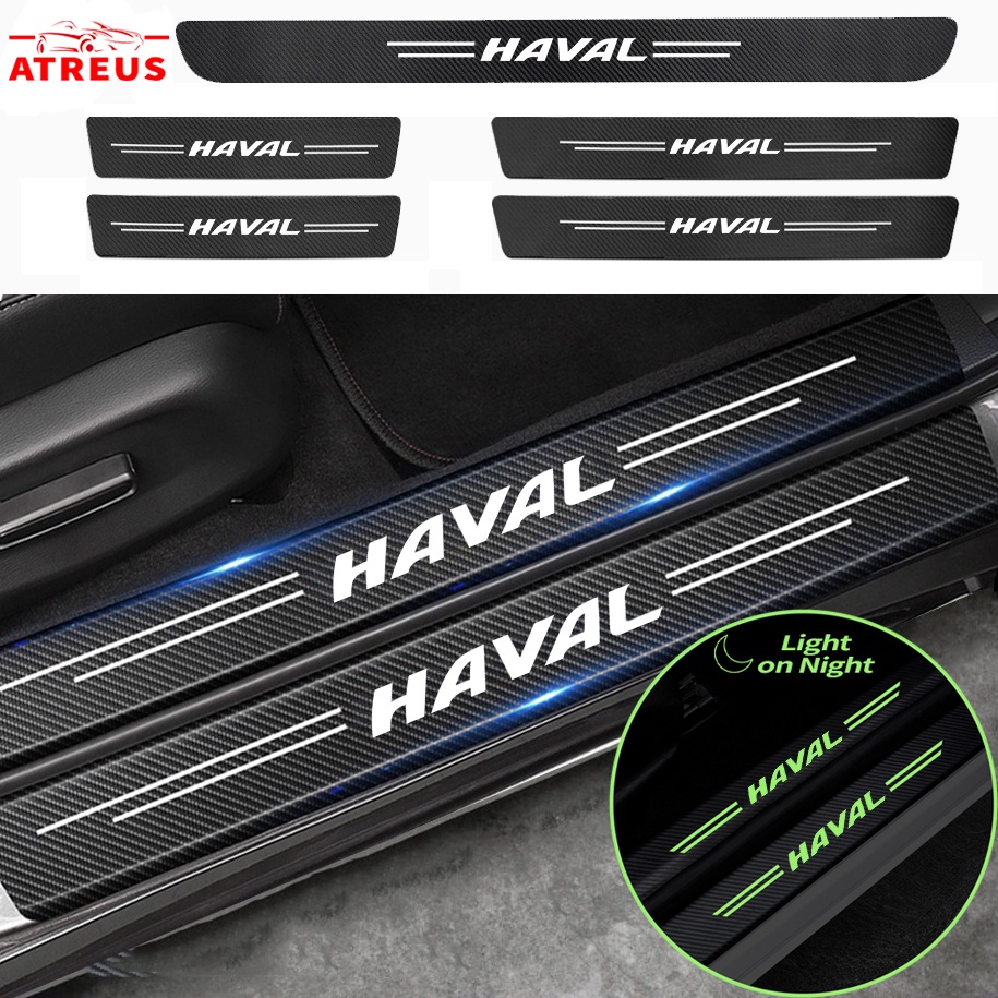 Haval สติกเกอร์คาร์บอนไฟเบอร์เรืองแสง ป้องกันรอยขีดข่วน สำหรับติดประตู ...