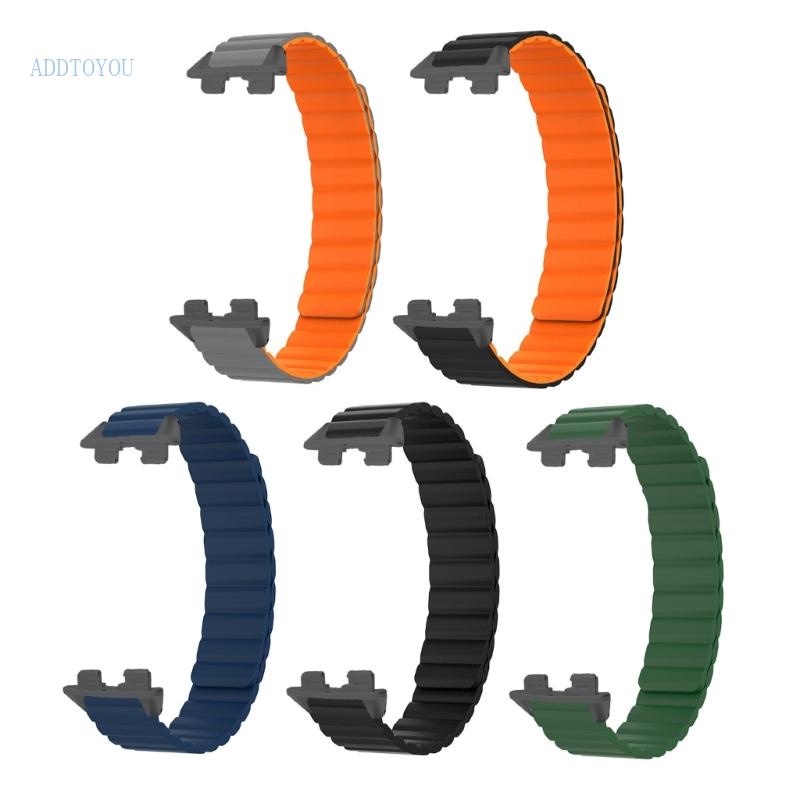 3c-สายนาฬิกาข้อมือซิลิกา-แม่เหล็ก-กันน้ํา-ปรับได้-สําหรับ-band-8-smartwatch