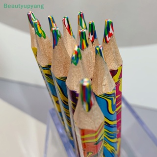 [Beautyupyang] ดินสอสี ทรงสามเหลี่ยม ไล่โทนสี หนา 4 สี 2 ชิ้น
