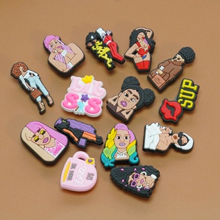 Crocs Jibbitz Pins กระดุมแฟชั่น หลากสีสัน สําหรับรองเท้า DIY