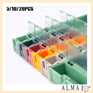 ALMA กล่องเก็บอุปกรณ์อิเล็กทรอนิกส์ SMD คุณภาพสูง 5 10 20 ชิ้น
