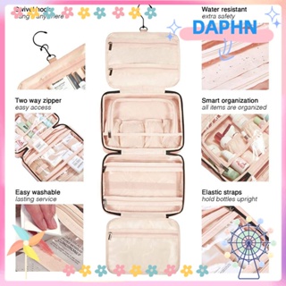 DAPHS กระเป๋าเครื่องสําอาง กระเป๋าหนัง กันน้ํา สําหรับจัดระเบียบ
