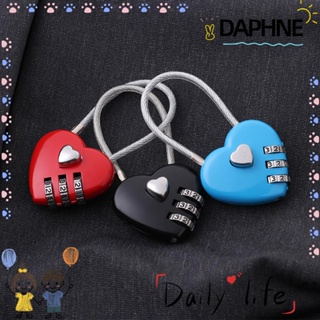 Daphne ตัวล็อกกระเป๋าเดินทาง รูปหัวใจ ใส่รหัส 3 หลัก 1 ชิ้น