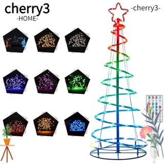 Cherry3 ไฟเกลียว LED 1.2 ม. 1.5 ม. 1.8 ม. สําหรับตกแต่งต้นคริสต์มาส