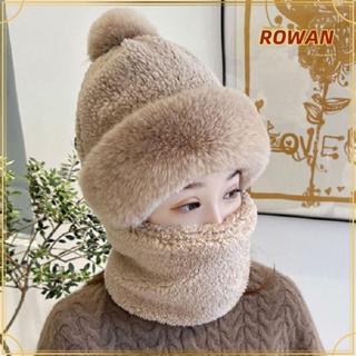 สินค้า Rowans หมวกบีนนี่ ขนเฟอร์เทียม อบอุ่น แฟชั่นฤดูหนาว สําหรับผู้หญิง