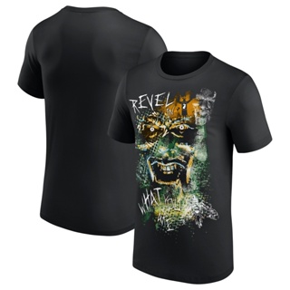 เสื้อยืดผู้ชาย Bray Wyatt สีดำ Revel in What You Are เสื้อยืดผ้าฝ้ายผู้ชาย S-5XL