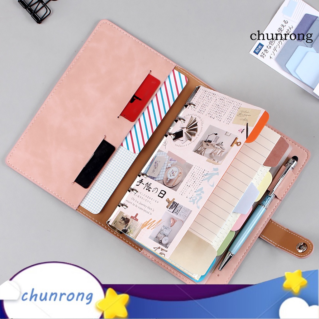 chunrong-สมุดโน๊ต-สันห่วง-ขนาด-a6-ถอดออกได้-สําหรับเดินทาง-โรงเรียน-diy