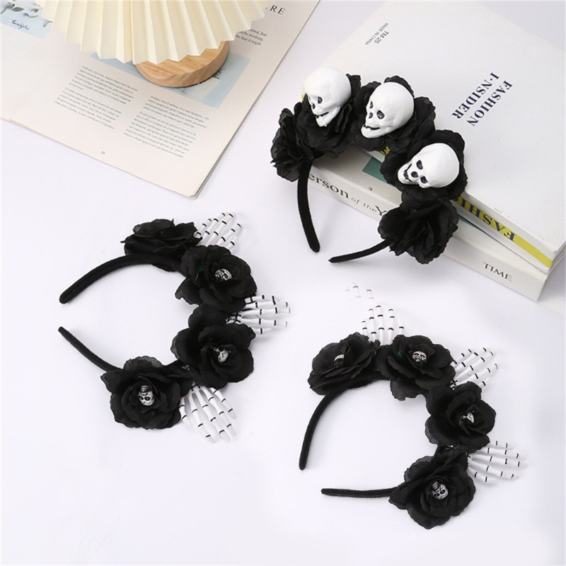 halloween-skull-head-headband-headband-hair-hoop-headband-flower-decorative