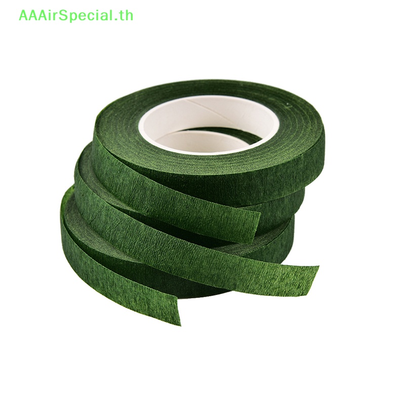 aaairspecial-ม้วนเทปยางยืด-ลายดอกไม้-สีเขียว-กันน้ํา-ทนทาน-12-มม-th
