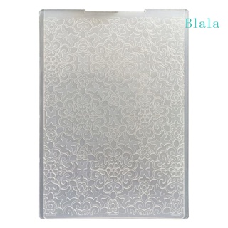 Blala แม่แบบพลาสติกใส ลายนูน รูปดอกไม้ ทรงกลม สําหรับตกแต่งสมุดภาพ การ์ดกระดาษ DIY