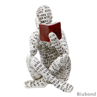 [Biubond] ฟิกเกอร์เรซิ่น รูปปั้นผู้หญิงอ่านหนังสือ สําหรับตกแต่งห้องนั่งเล่น เก็บสะสม