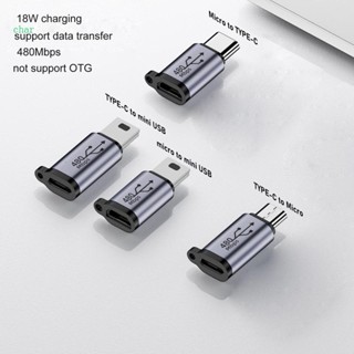 Char อะแดปเตอร์แปลง Usb-C เป็น Micro Usb Mini Usb Type-C ตัวเมีย เป็น Micro Usb ตัวผู้ สําหรับโทรศัพท์มือถือ แท็บเล็ต กล้อง อะแดปเตอร์ชาร์จ